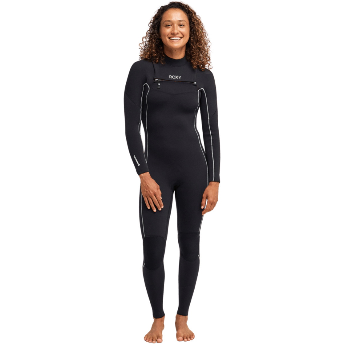 2026 Roxy Kvinders Elite Xtra Stretch 3/2mm Chest Zip Våddragt 26BW213503 - Black